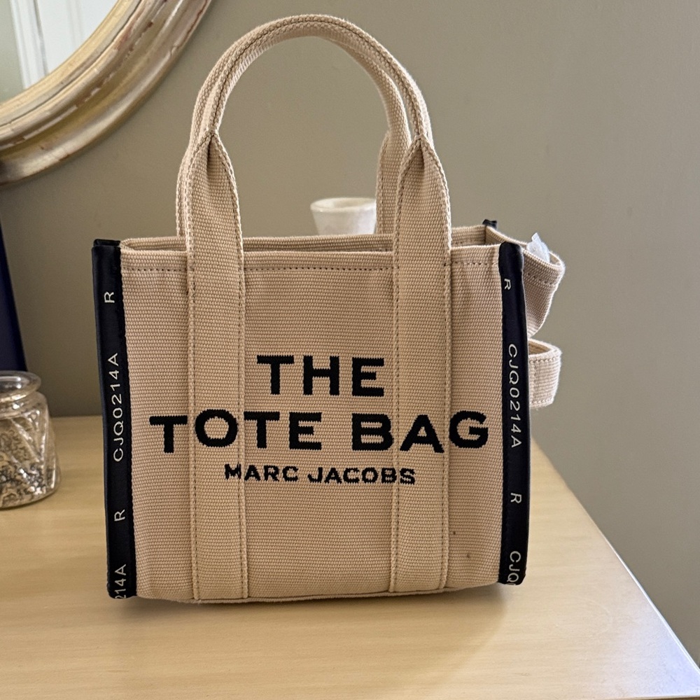 Marc Jacobs Cream and Black Tote Bag